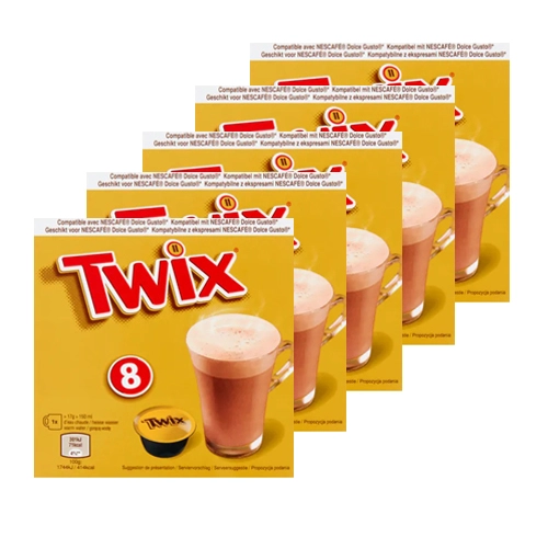 Twix - Trinkschokolade (Dolce Gusto Compatible) - 5x 8 Kapseln