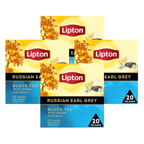 Lipton - Russian Earl Grey - 4x 20 Teebeutel