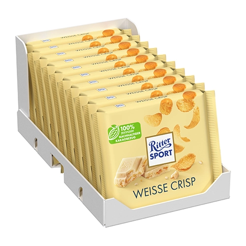 Ritter Sport - Weisse Crisp - 10x 100g