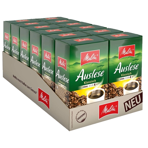 Melitta - Auslese Klassisch Gemahlener Kaffee - 12x 500g