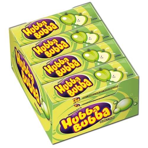 Wrigley&apos;s - Hubba Bubba Bubble Gum Apfel - 20x 5er