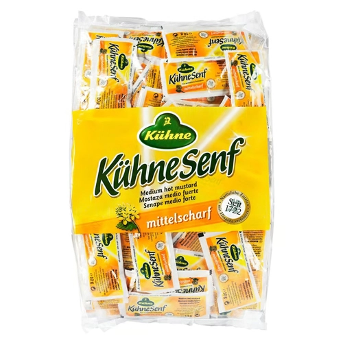 Kühne - Mittelscharfer Senf - 150x 10g