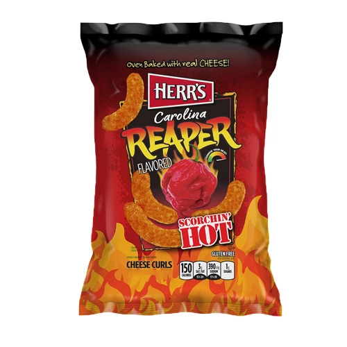 Herr&apos;s - Carolina Reaper Cheese Curls - 12x 184g