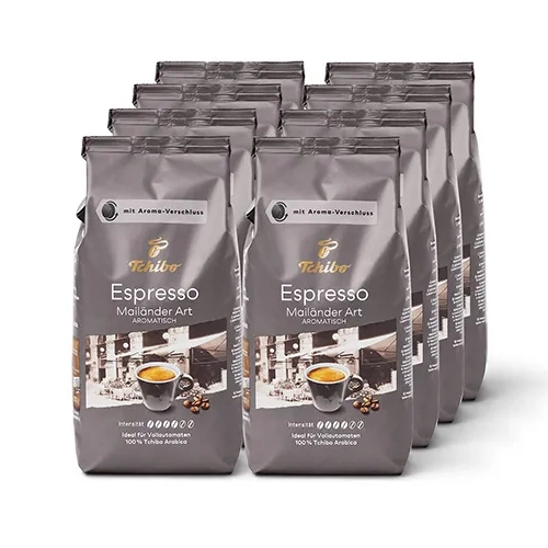 Tchibo - Espresso Mailänder Art Bohnen - 8x 1 kg