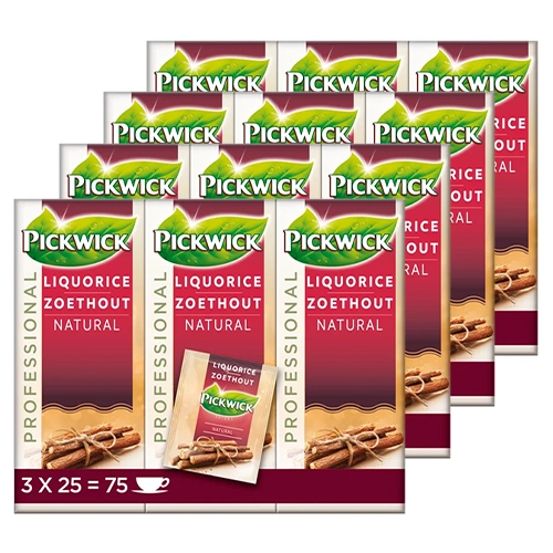 Pickwick - Professional Süßholz - 4x (3x 25 Teebeutel)