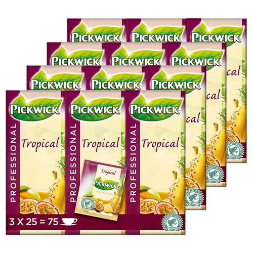 Pickwick - Professional Tropische Früchte - 4x (3x 25 Teebeutel)