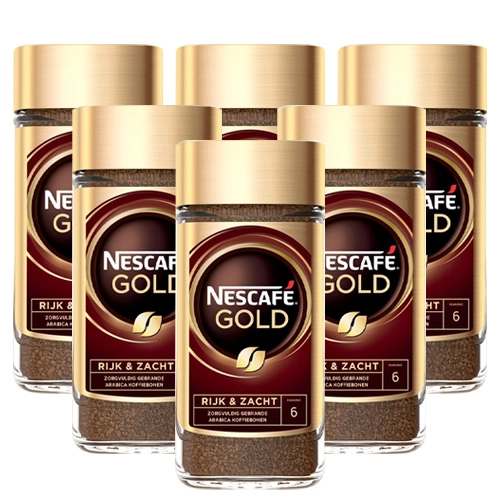 Nescafé - Gold Löslicher Kaffee - 6x 200g