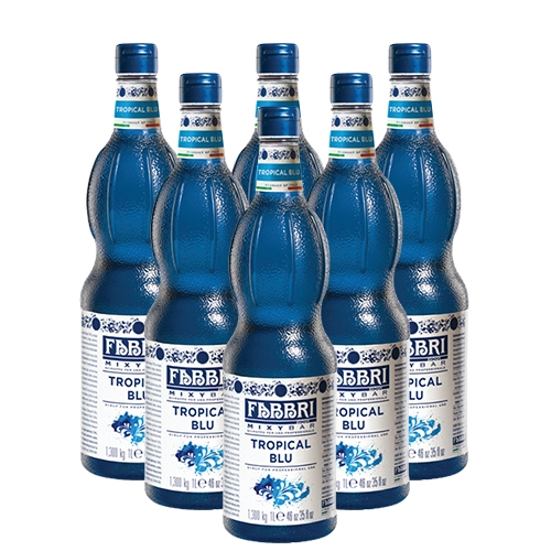 Fabbri - Mixybar Tropical Blue Sirup - 6x 1ltr
