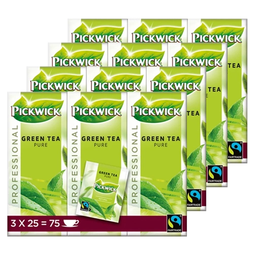 Pickwick - Professional Green Tea Pure - 4x (3x 25 Teebeutel)