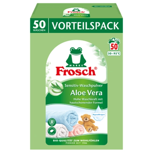 Frosch - Waschpulver Color Aloe Vera (50 Waschladungen) - 3,3kg