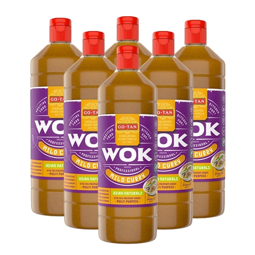 Go-tan - Wok Sauce Mild Curry - 6x 1ltr