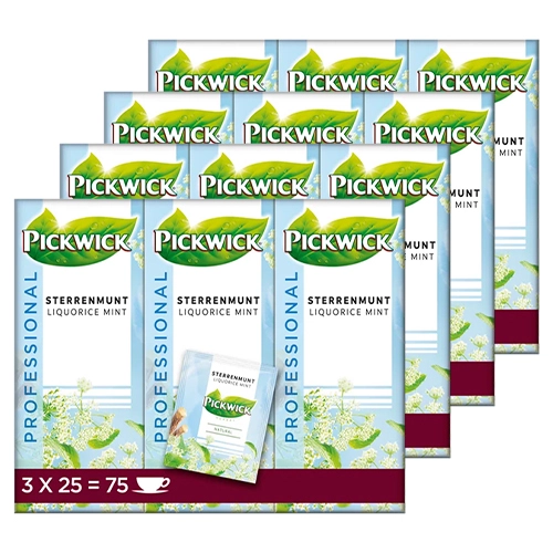 Pickwick - Professional Sterrenmunt - 4x (3x 25 Teebeutel)