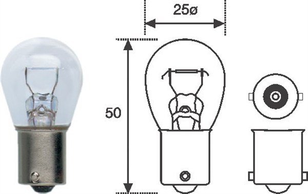 MAGNETI MARELLI Glühlampe, Blinkleuchte 008506100000  VW,AUDI,MERCEDES-BENZ,TOURAN (1T1, 1T2)