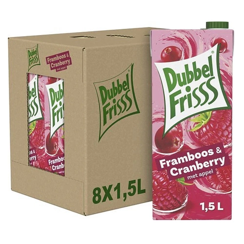 Dubbelfrisss - Himbeere & Cranberry - 8x 1,5ltr