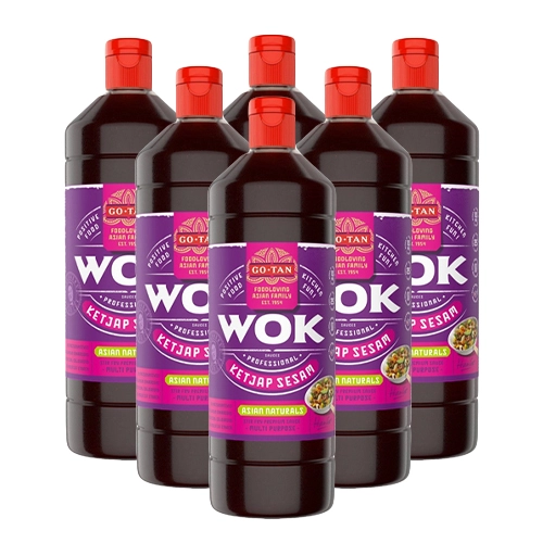 Go-tan - Wok Sauce Ketjap Sesam - 6x 1ltr