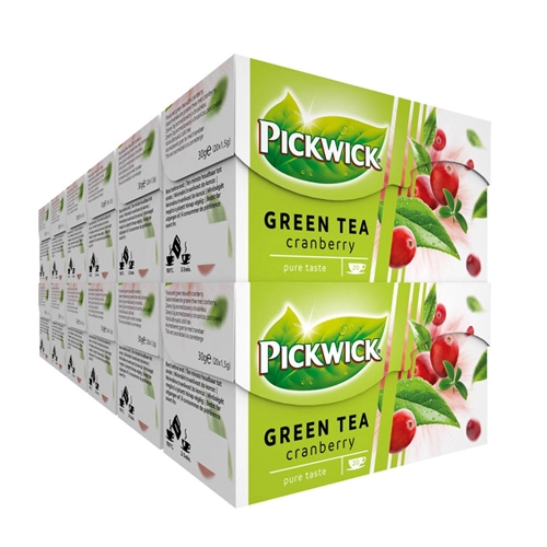 Pickwick - Grüner Tee Cranberry - 12x 20 Teebeutel