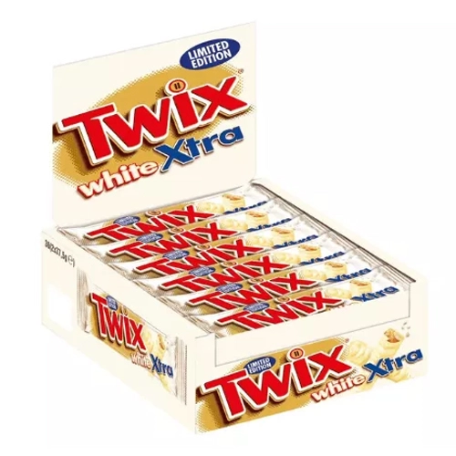 Twix - Schokoladenriegel White Xtra - 30 Riegel