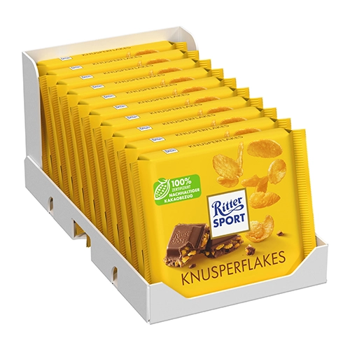 Ritter Sport - Knusperflakes - 10x 100g