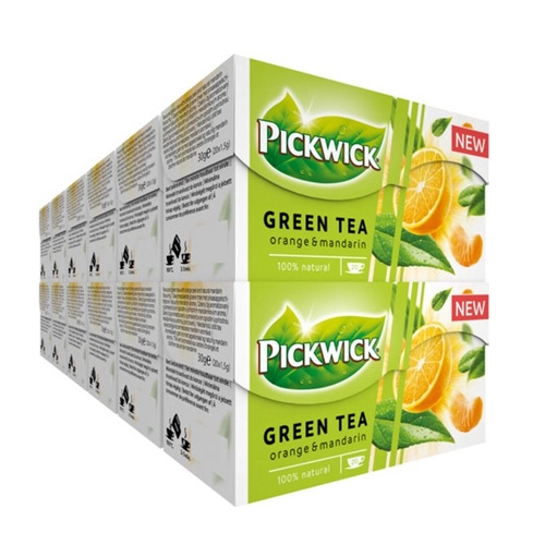 Pickwick - Grüner Tee Orange & Mandarin - 12x 20 Teebeutel