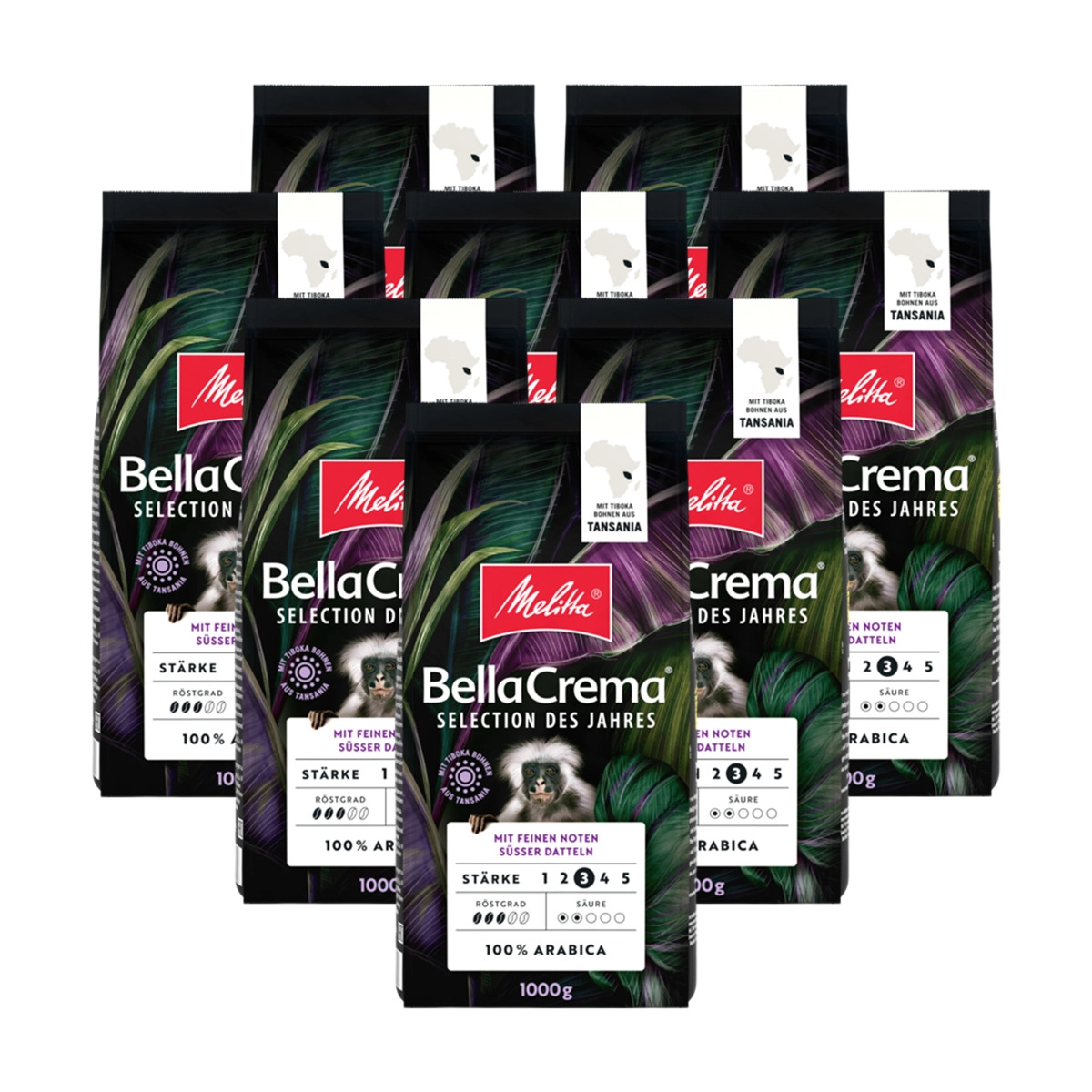 Melitta - BellaCrema Selection des Jahres 2024 Bohnen - 8x 1kg