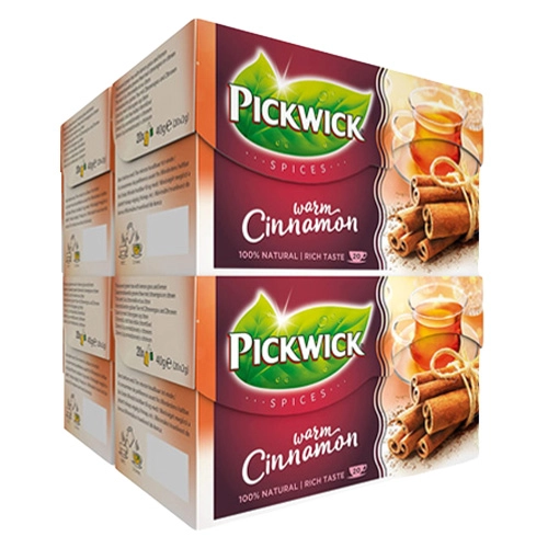 Pickwick - Spices Warm Cinnamon Schwarzer Tee - 4x 20 Teebeutel