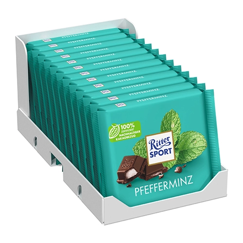 Ritter Sport - Pfefferminz - 12x 100g