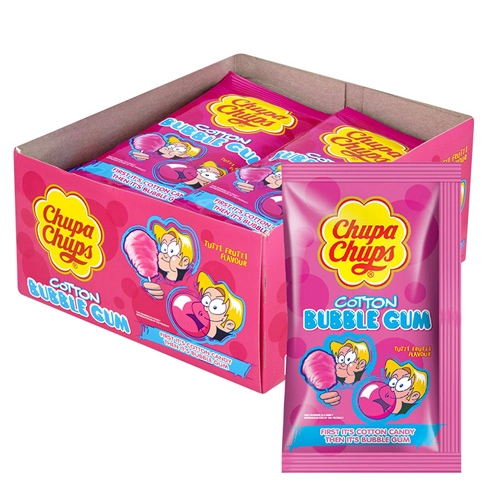 Chupa Chups - Cotton Bubble Gum Tutti Frutti - 12er