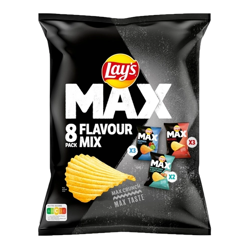 Lay&apos;s - Max Flavour Mix (3 Geschmacksrichtungen) - 8 Mini Beutel