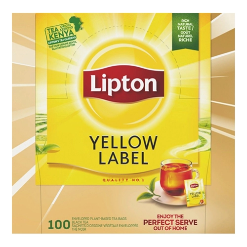 Lipton - Feel Good Selection Schwarzer Tee Yellow Label - 100 Teebeutel