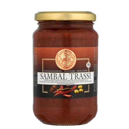 Koningsvogel - Chilipaste/Sambal Trassi - 6x 375g