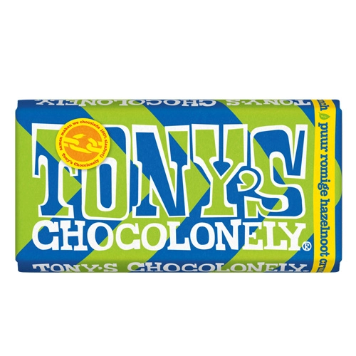 Tony&apos;s Chocolonely - Zartbitterschokolade Haselnuss Crunch - 180g