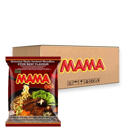 Mama - Instant Nudeln Schmorfleisch - 30 Stück