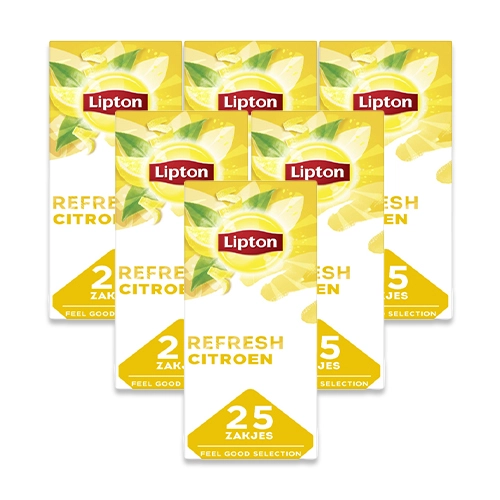 Lipton - Feel Good Selection Schwarzer Tee Zitrone - 6x 25 Teebeutel