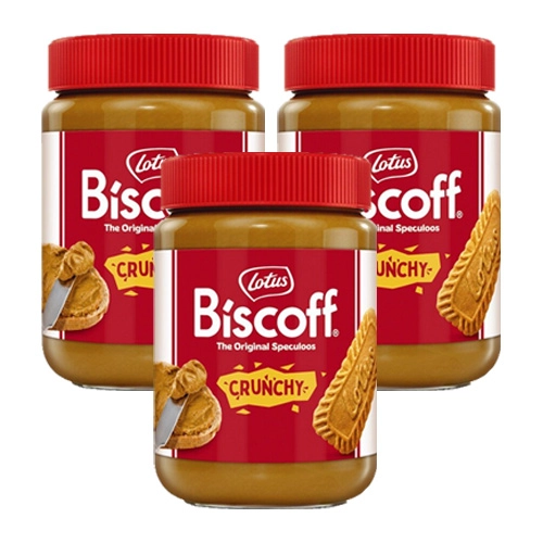 Lotus - Biscoff Speculoos Brotaufstrich Crunchy - 3x 400g