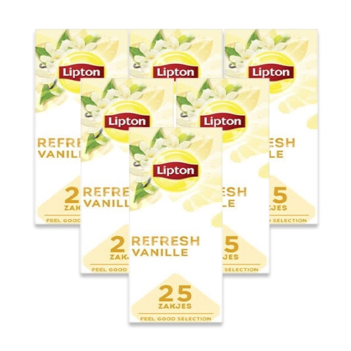 Lipton - Feel Good Selection Schwarzer Tee Vanille - 6x 25 Teebeutel