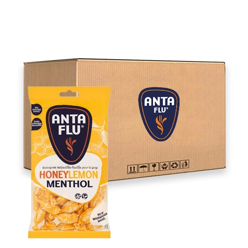Anta Flu - Hustenbonbons Honig-Zitrone-Menthol - 12x 275g