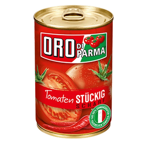 Oro Di Parma - Stückige Tomaten "scharf" - 6x 425ml