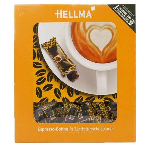 Hellma - Espresso-Bohne in Zartbitterschokolade - 380er