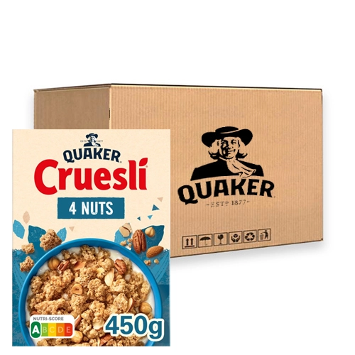 Quaker - Cruesli 4 Nüsse - 6x 450g