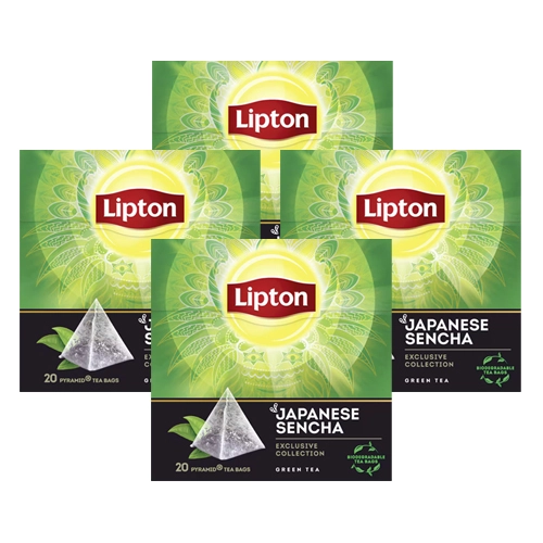 Lipton - Grüner Tee Japanese Sencha - 4x 20 Teebeutel