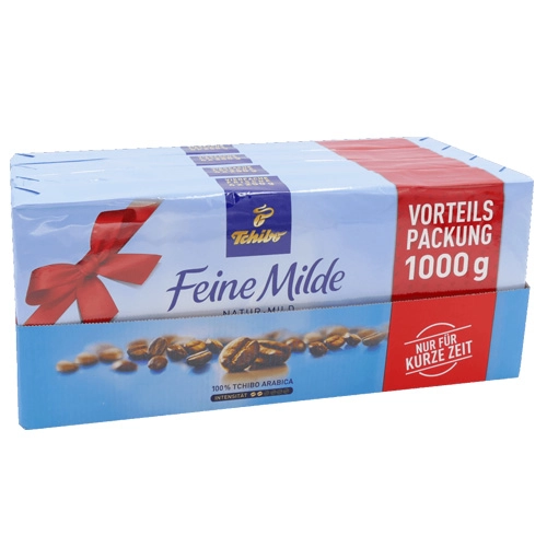 Tchibo - Feine Milde Gemahlener kaffee Vorteilspackung - 4x 1 kg