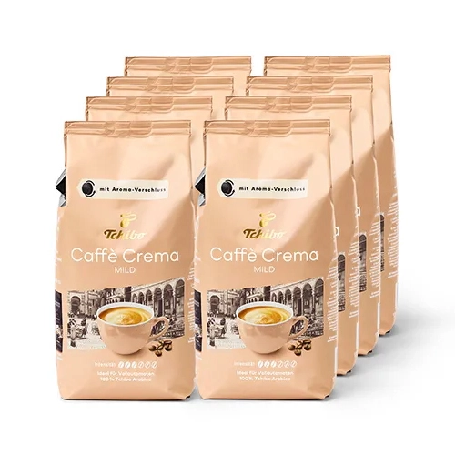 Tchibo - Caffè Crema Mild Bohnen - 8x 1 kg