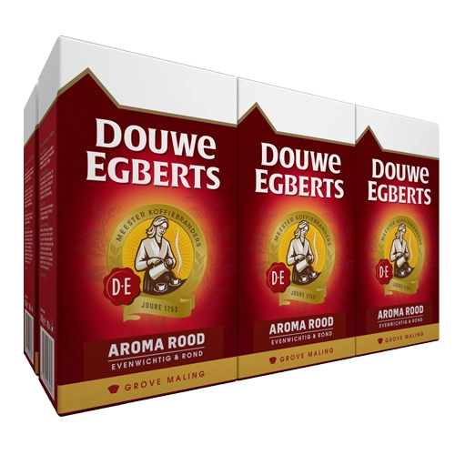 Douwe Egberts - Aroma Rood GROB Gemahlener kaffee - 6x 250g