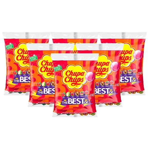 Chupa Chups - Lutscher The Best Of (Nachfüllbeutel) - 6x 250er