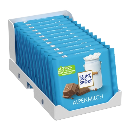 Ritter Sport - Alpenmilch - 12x 100g