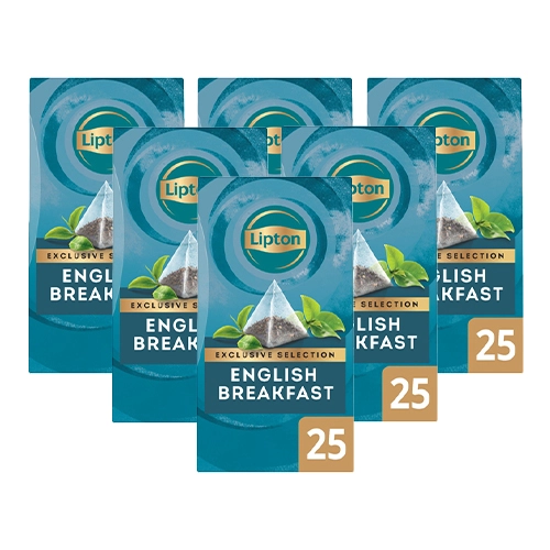 Lipton - Exclusive Selection English Breakfast Tee - 6x 25 Teebeutel