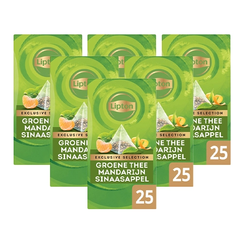 Lipton - Exclusive Selection Grüner Tee Mandarine Orange - 6x 25 Teebeutel