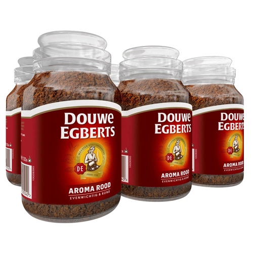 Douwe Egberts - Aroma Rood löslicher Kaffee - 6x 200g