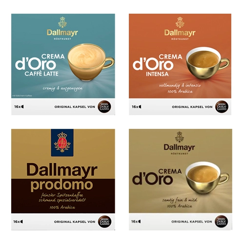 Dolce Gusto - Probierpaket Dallmayr - 4x 16 Kapseln