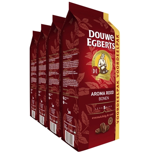 Douwe Egberts - Aroma Rood Bohnen - 4x 1kg
